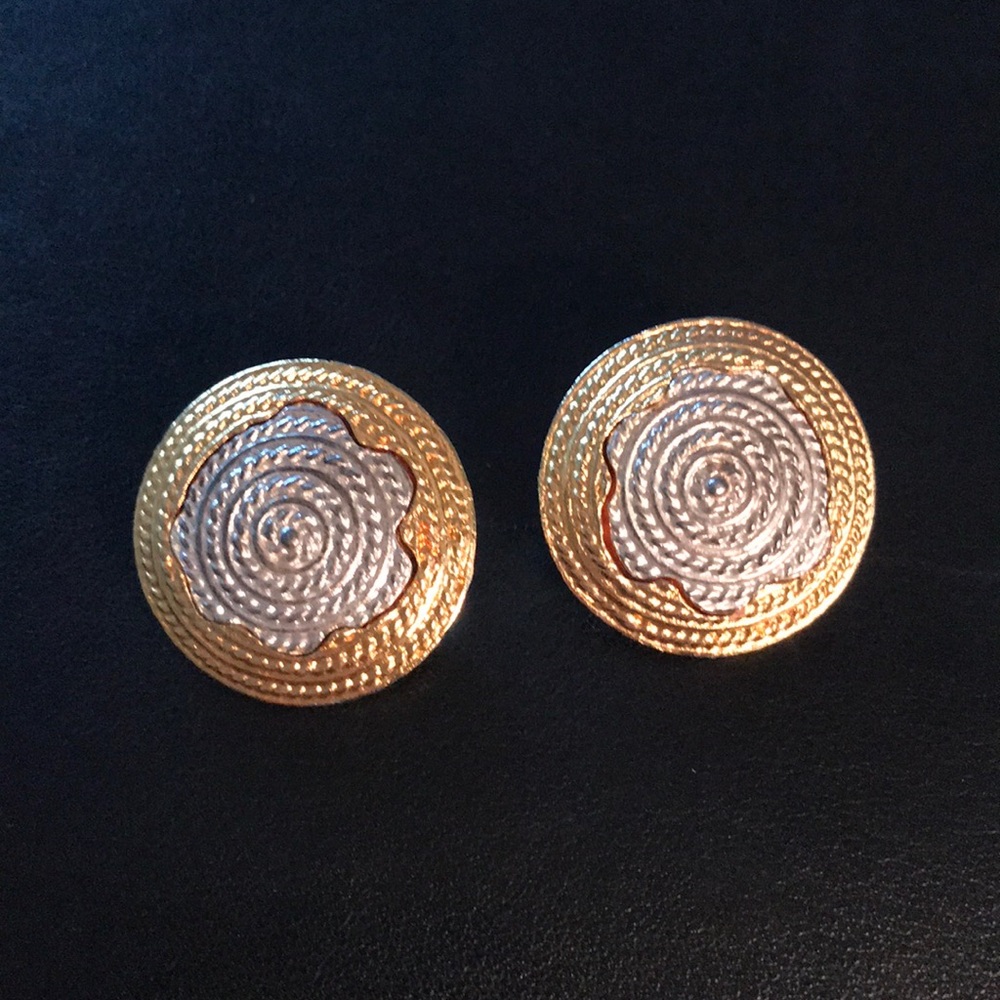 Vintage Silver and Gold Earrings